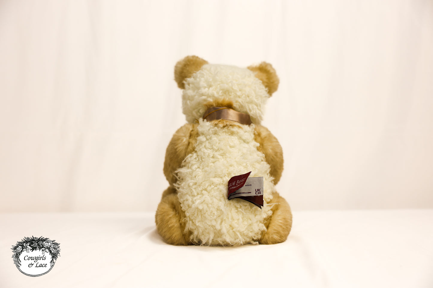 Charlie Bears Tessa teddy bear with hat and ribbon