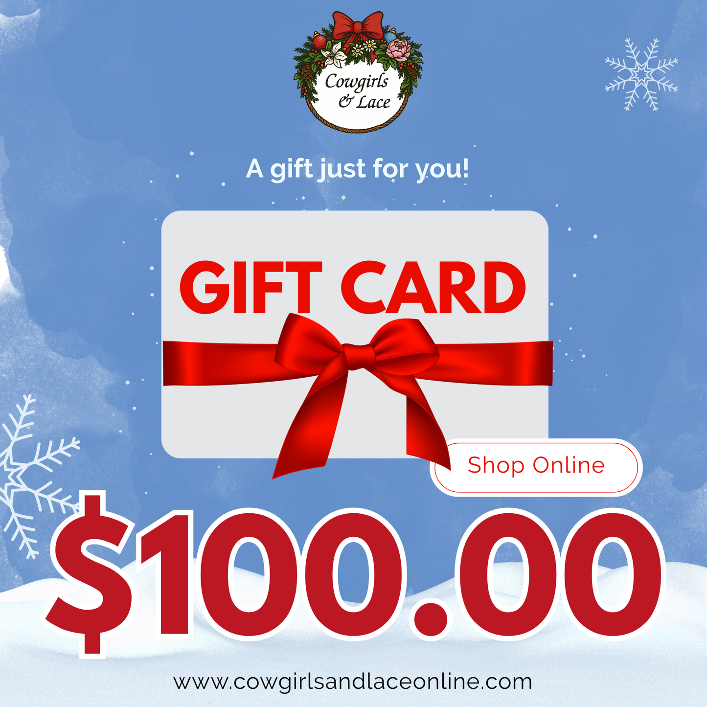 Cowgirls & Lace Gift Card