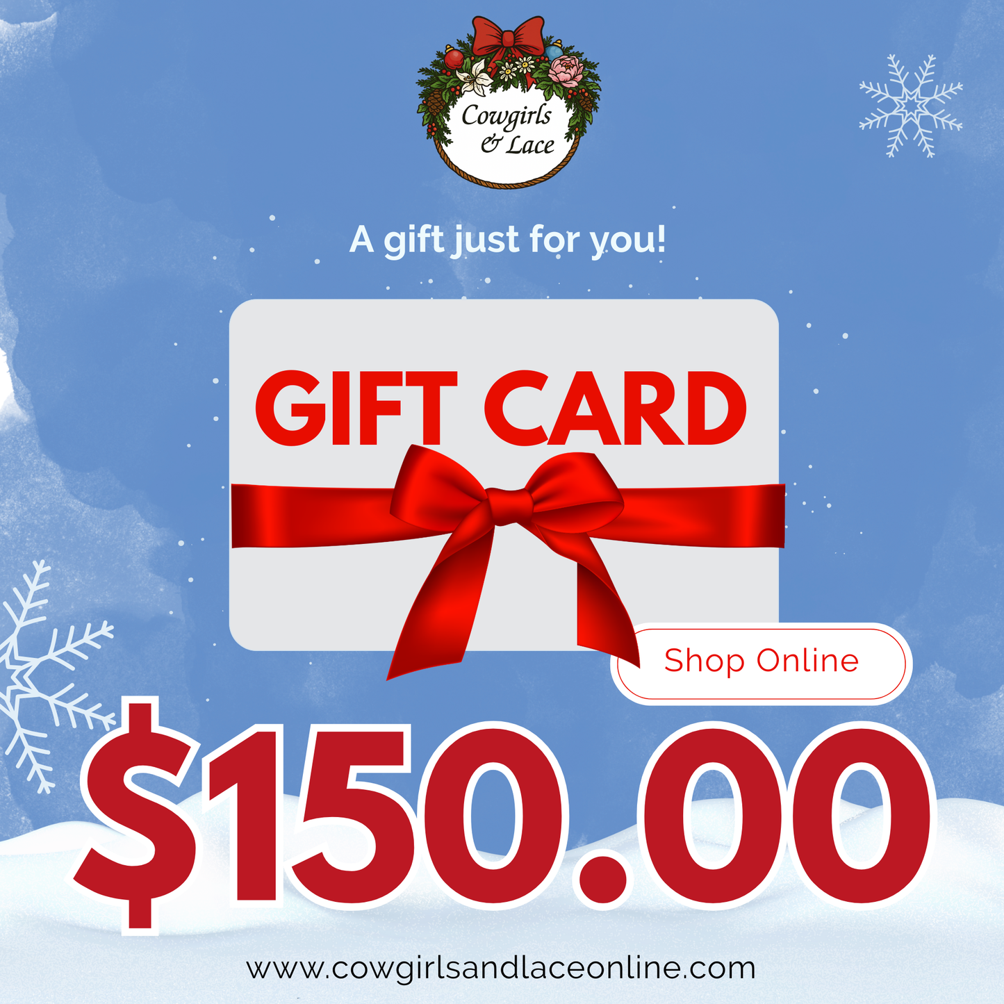 Cowgirls & Lace Gift Card