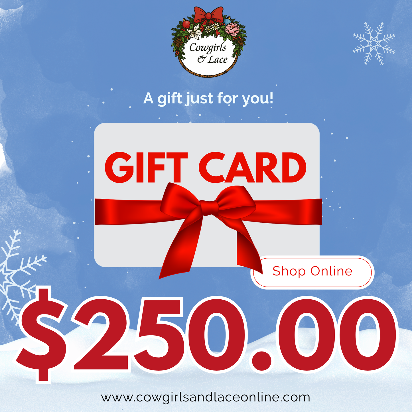 Cowgirls & Lace Gift Card