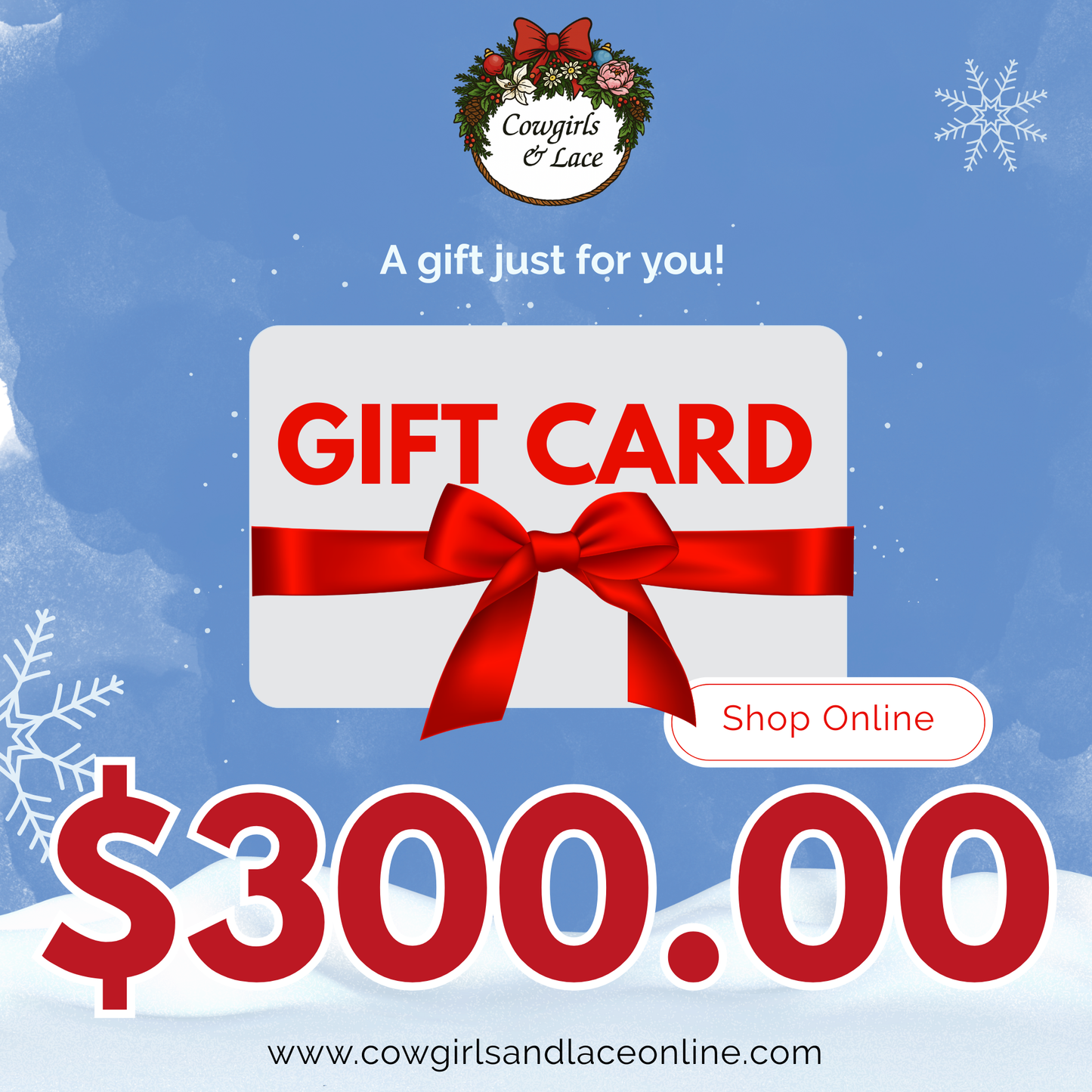 Cowgirls & Lace Gift Card