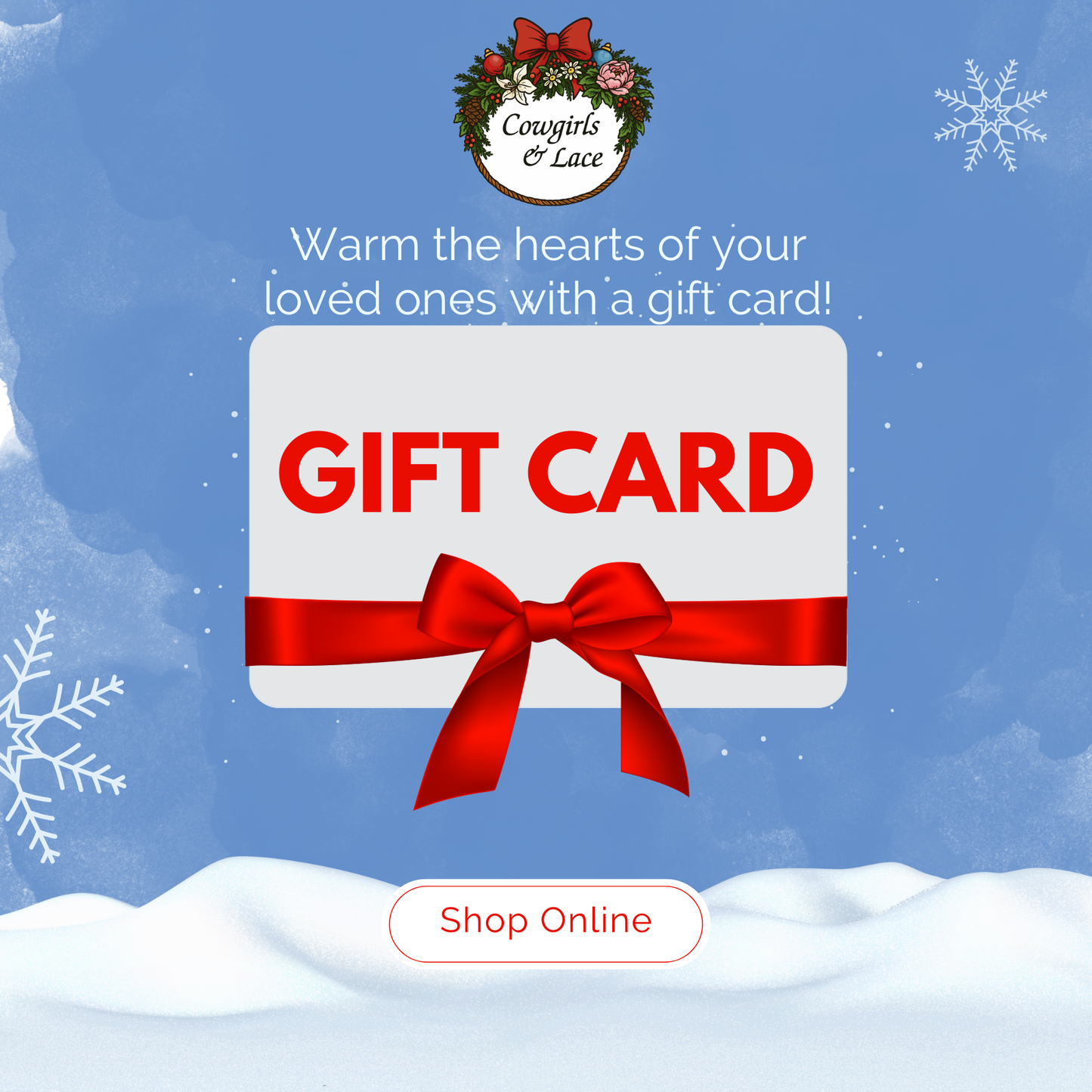 Cowgirls & Lace Gift Card